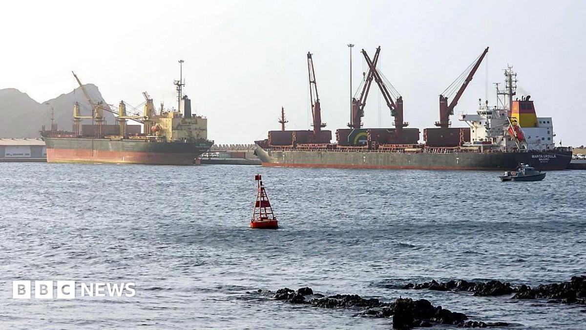 Vessels carrier standing still in ocean water