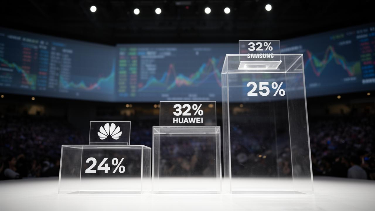 Foldable Phone Market Shakeup: Samsung Holds Top Spot at 32%, Apple Debuts at 25%