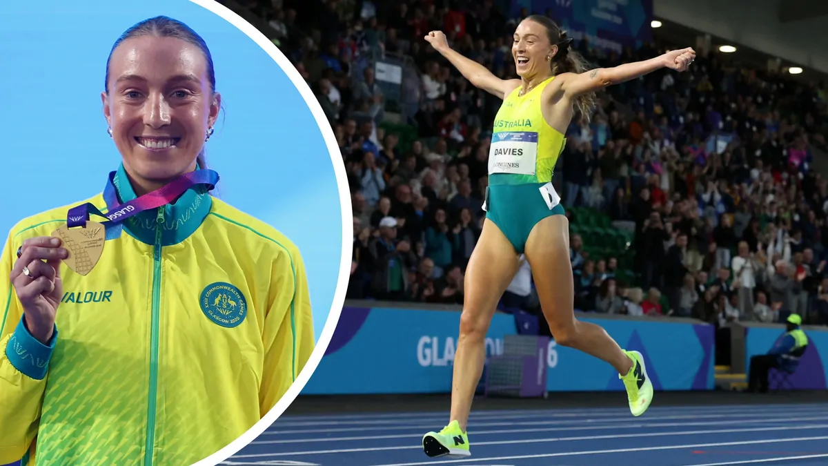 Rose Davies celebrates her victory