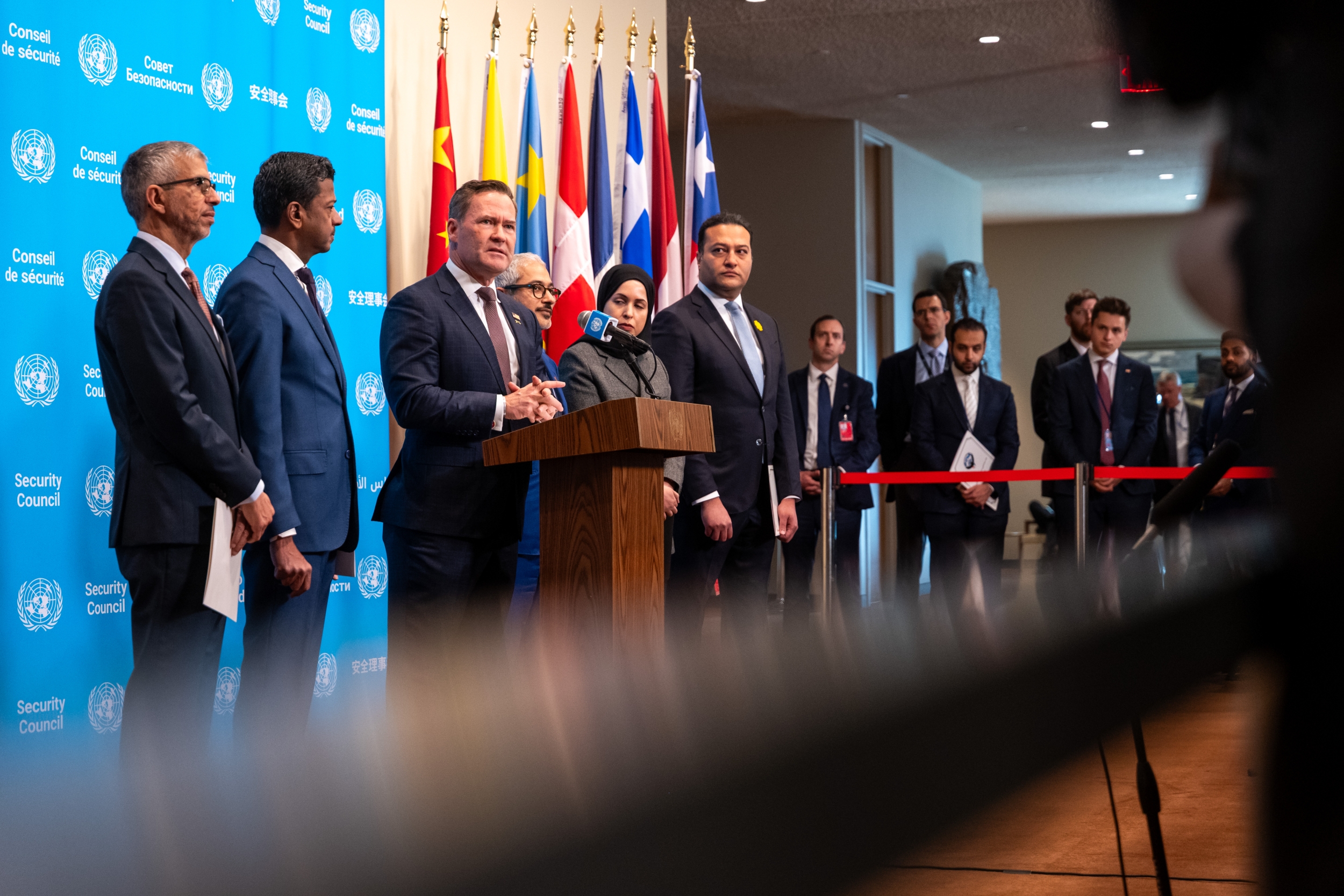 FILE: Waltz Speaks On UN Hormuz Resolution