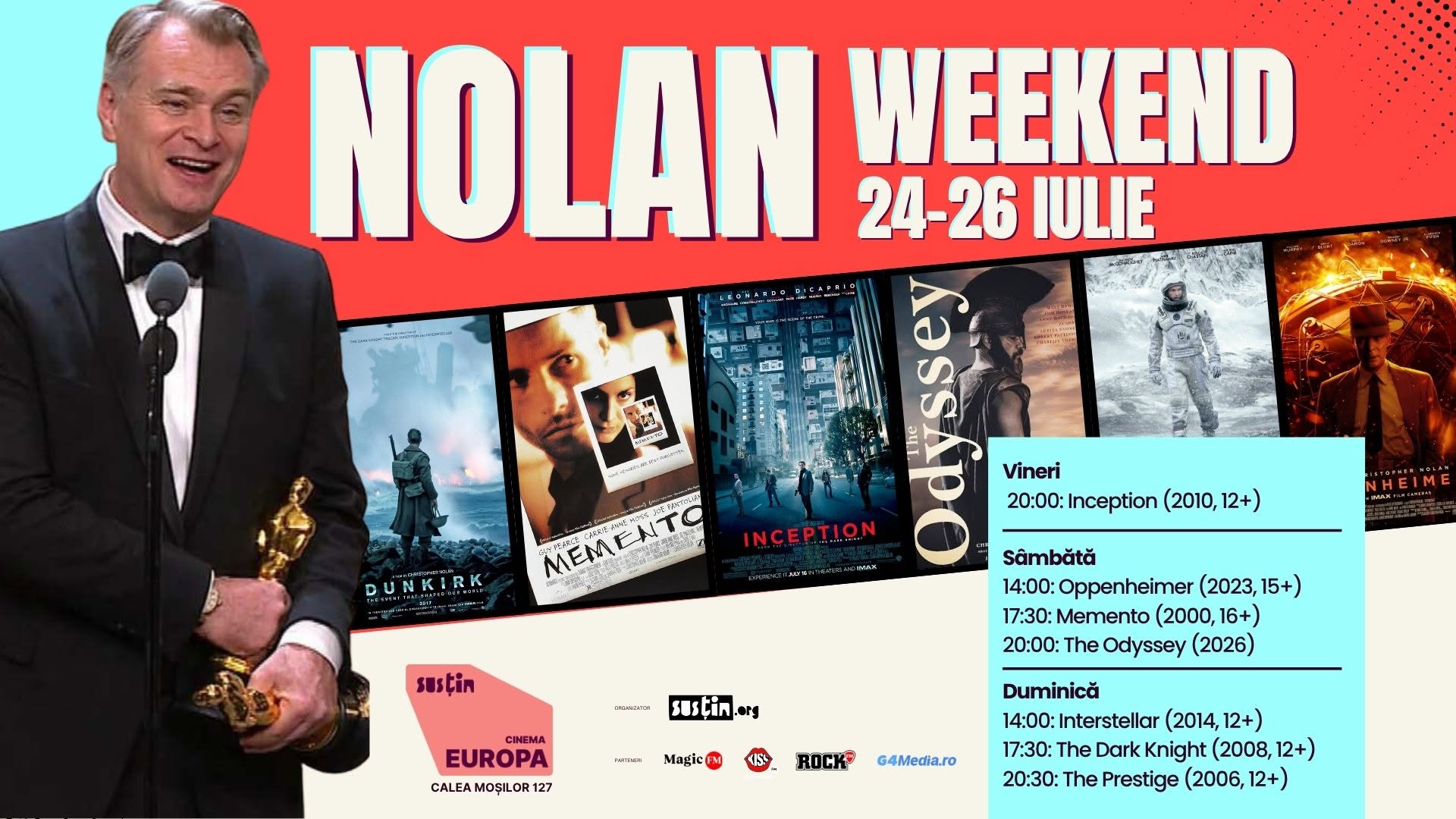 Weekend trending în București, 25-26 iulie: Grecia pe Ferdinand, Nolan Weekend, VAMA la Arene și cafenea în sufrageria