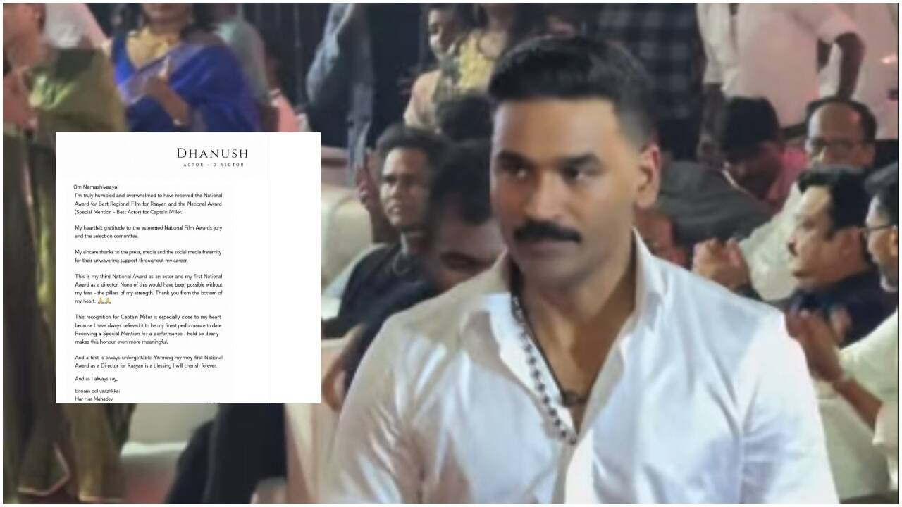Dhanush Claims His First Directorial National Award for Raayan