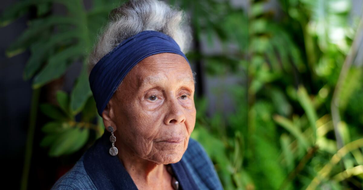 LOS ANGELES, CA - June 30, 2026: Artist Betye Saar is photographed at her home in Laurel Canyon on Tuesday, June 30, 2026
