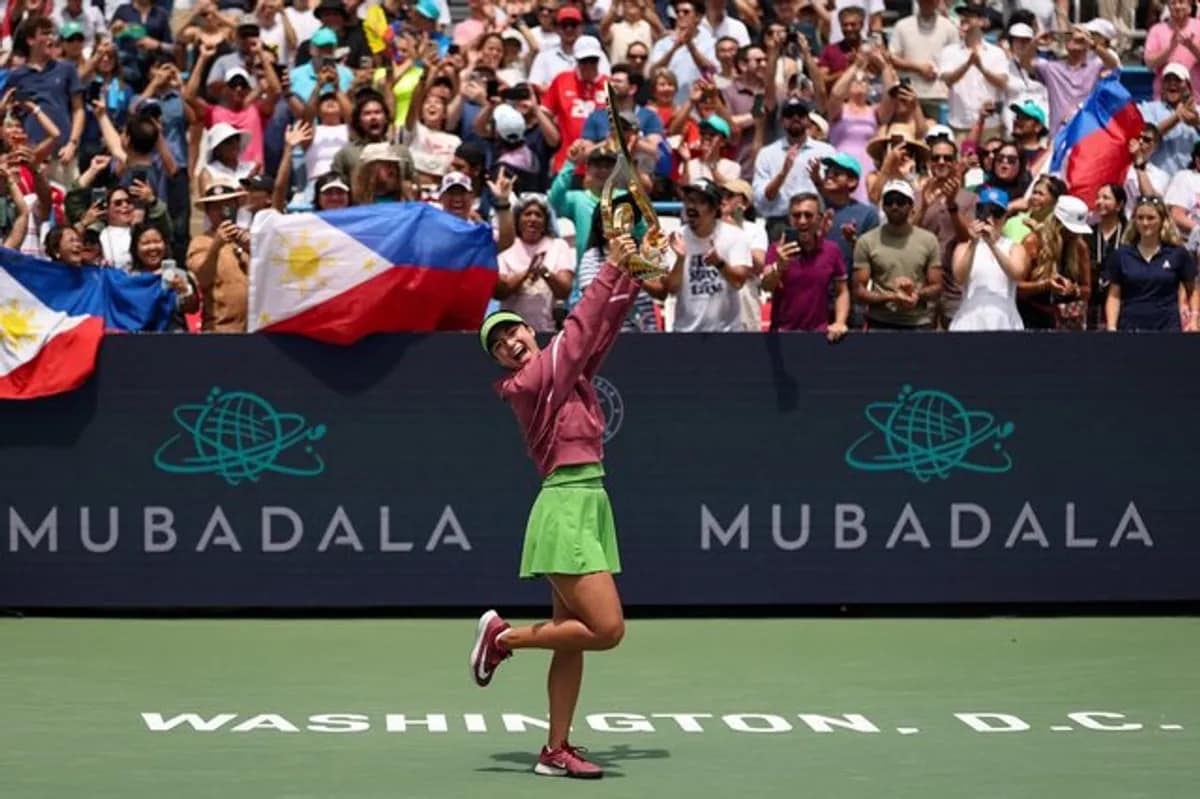 Alexandra Eala Defeats Jessica Pegula to Win First WTA Singles Title