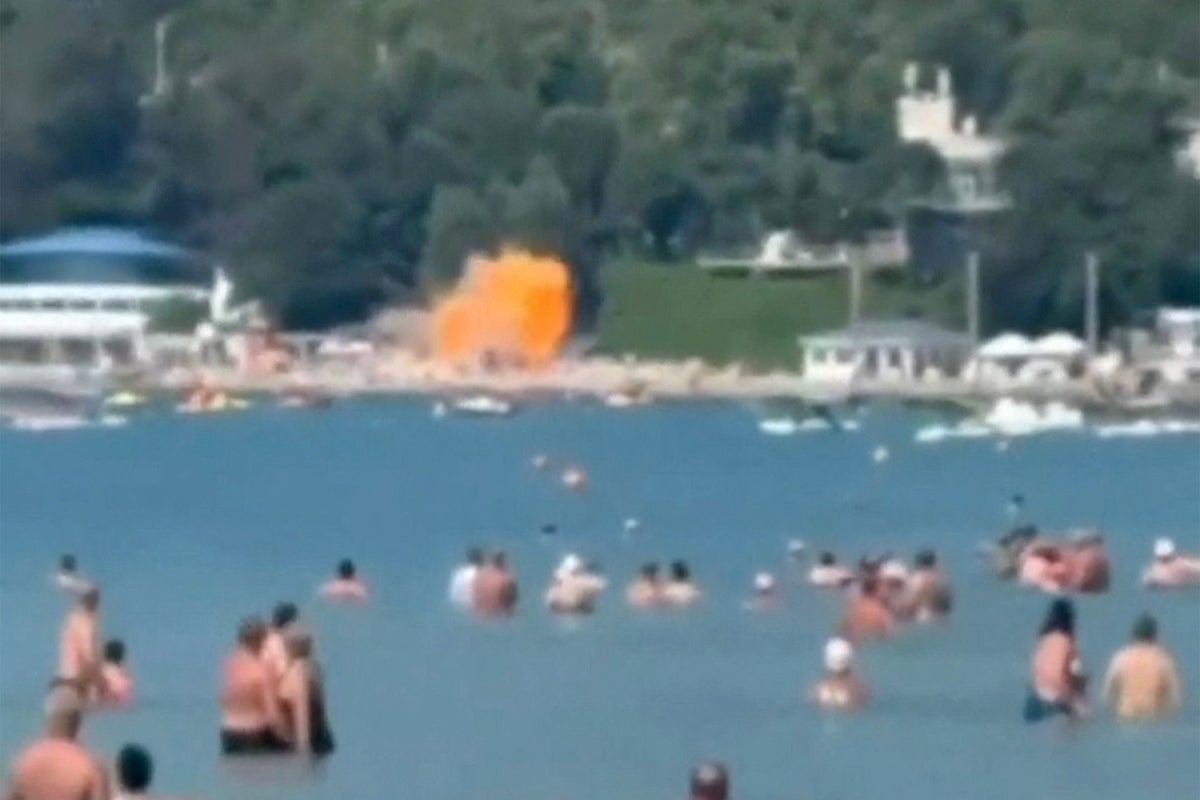 Ukrainian Drone Hits Russian Beach, Killing Seven Including Three Children