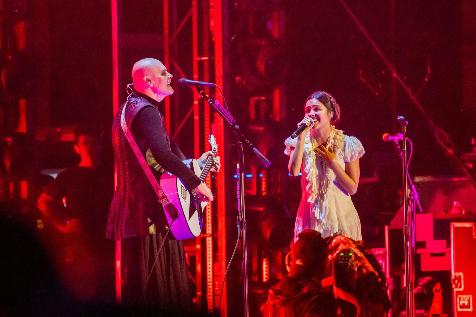 Billy Corgan surprised the massive Lollapalooza crowd by bringing out special guests Olivia Rodrigo and Yungblud