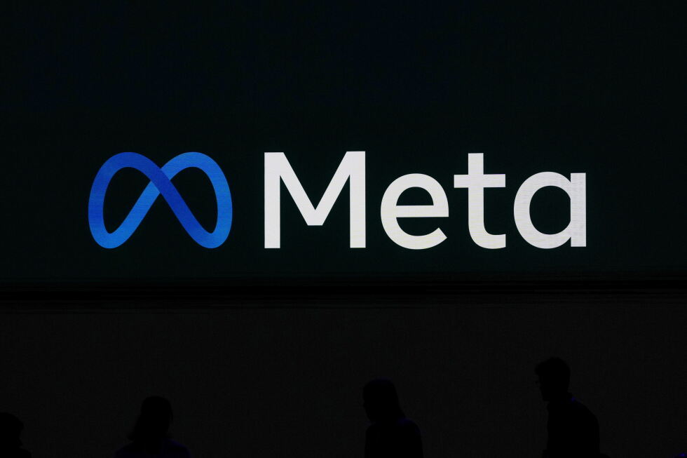 A Meta logo is shown on a video screen at LlamaCon 2025, an AI developer conference, in Menlo Park, Calif., April 29, 2025