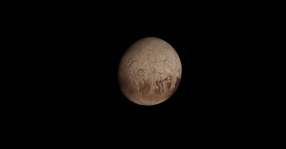 An illustration of the dwarf planet Pluto