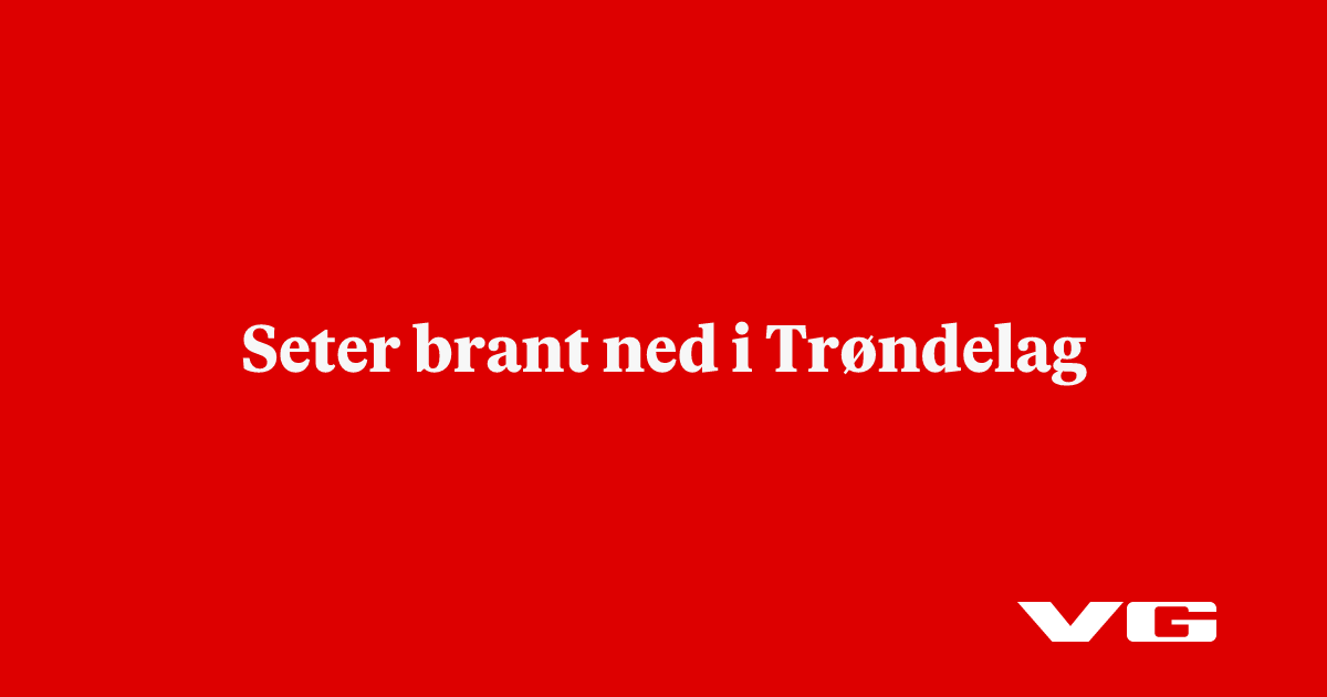 Two Buildings Destroyed by Fire at Karlsnessetra Mountain Farm in Trøndelag