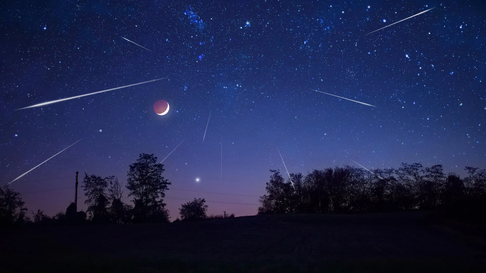 Total Solar Eclipse, Perseid Meteor Shower and Planet Alignment Coincide