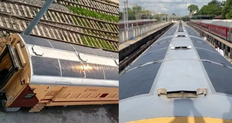 Indian Railways Solar Coach ट्रायल शुरू, सोलर से मिलेगीबिजली | Subkuz