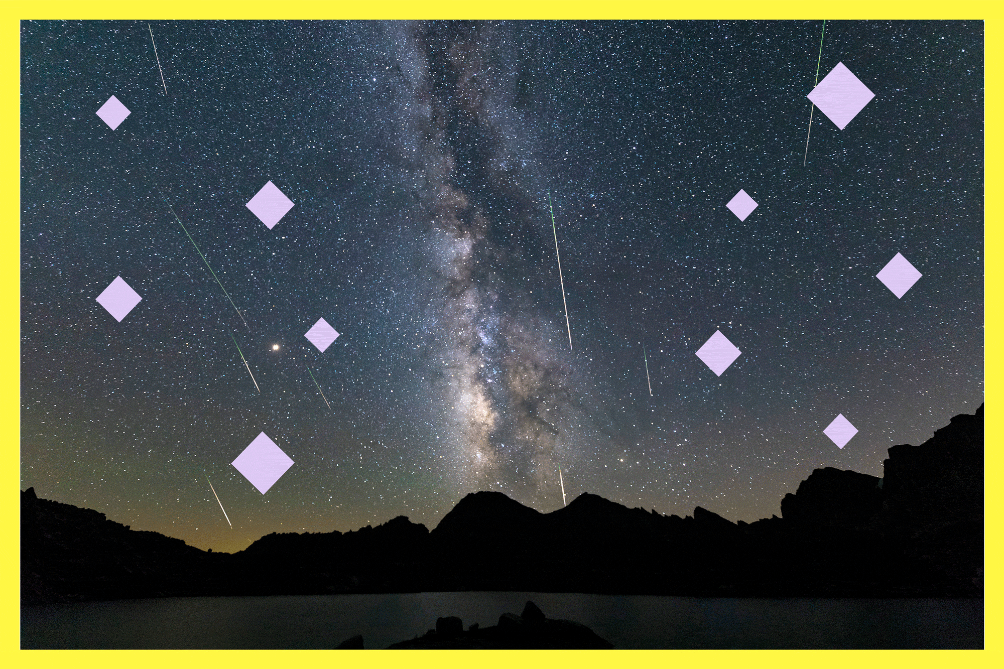 The Perseids meteor shower from Miter Basin in Sequoia National Park