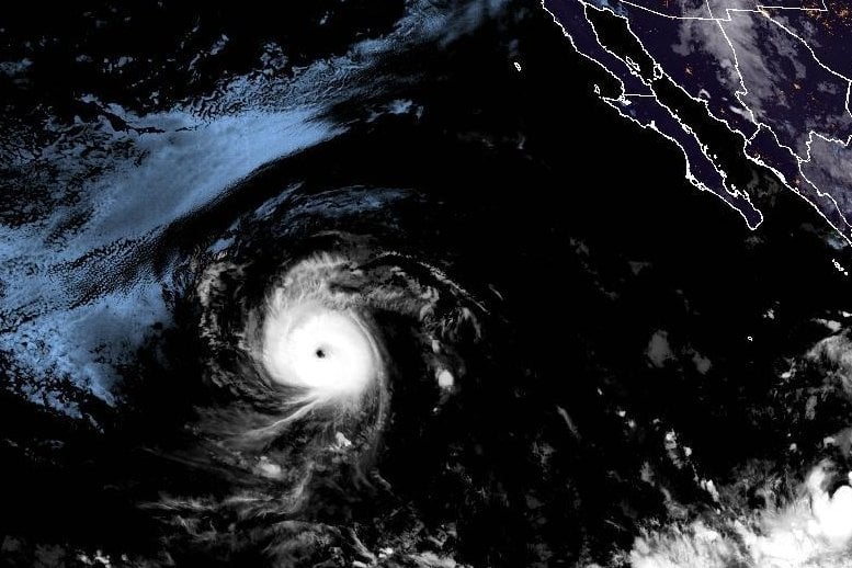 Rare Trio of Hurricanes Swirl Simultaneously Across the Pacific Ocean